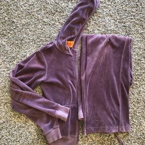 Purple Juicy a Couture velvet jump suit